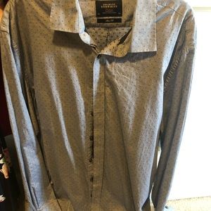 Long sleeve button down shirt.